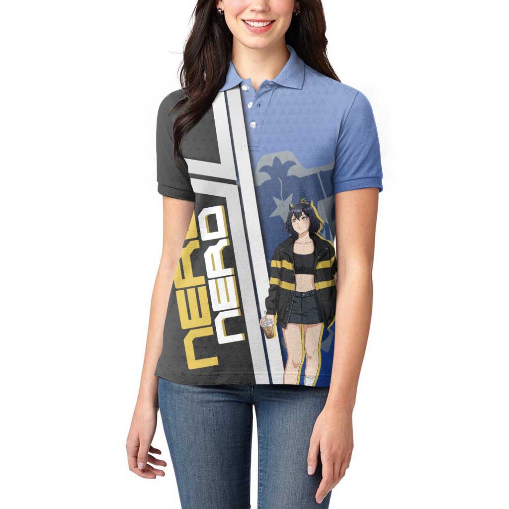 Black Clover Nero Women Polo Shirt Anime Illustration Style