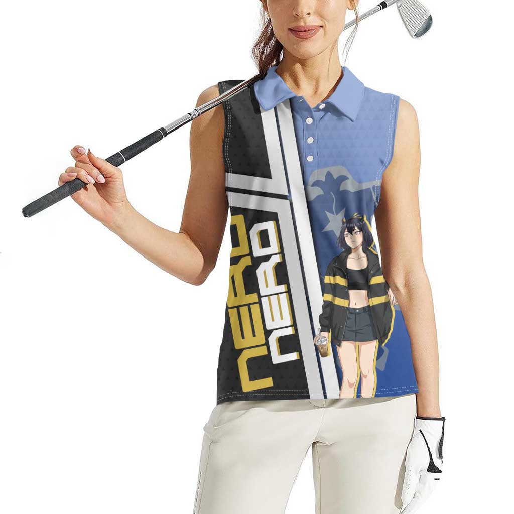 Black Clover Nero Women Sleeveless Polo Shirt Anime Illustration Style