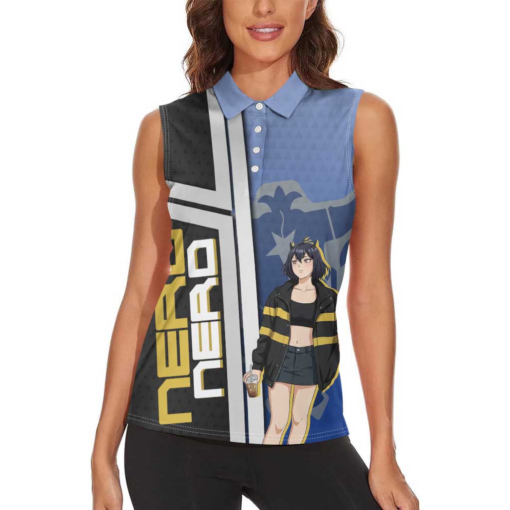 Black Clover Nero Women Sleeveless Polo Shirt Anime Illustration Style