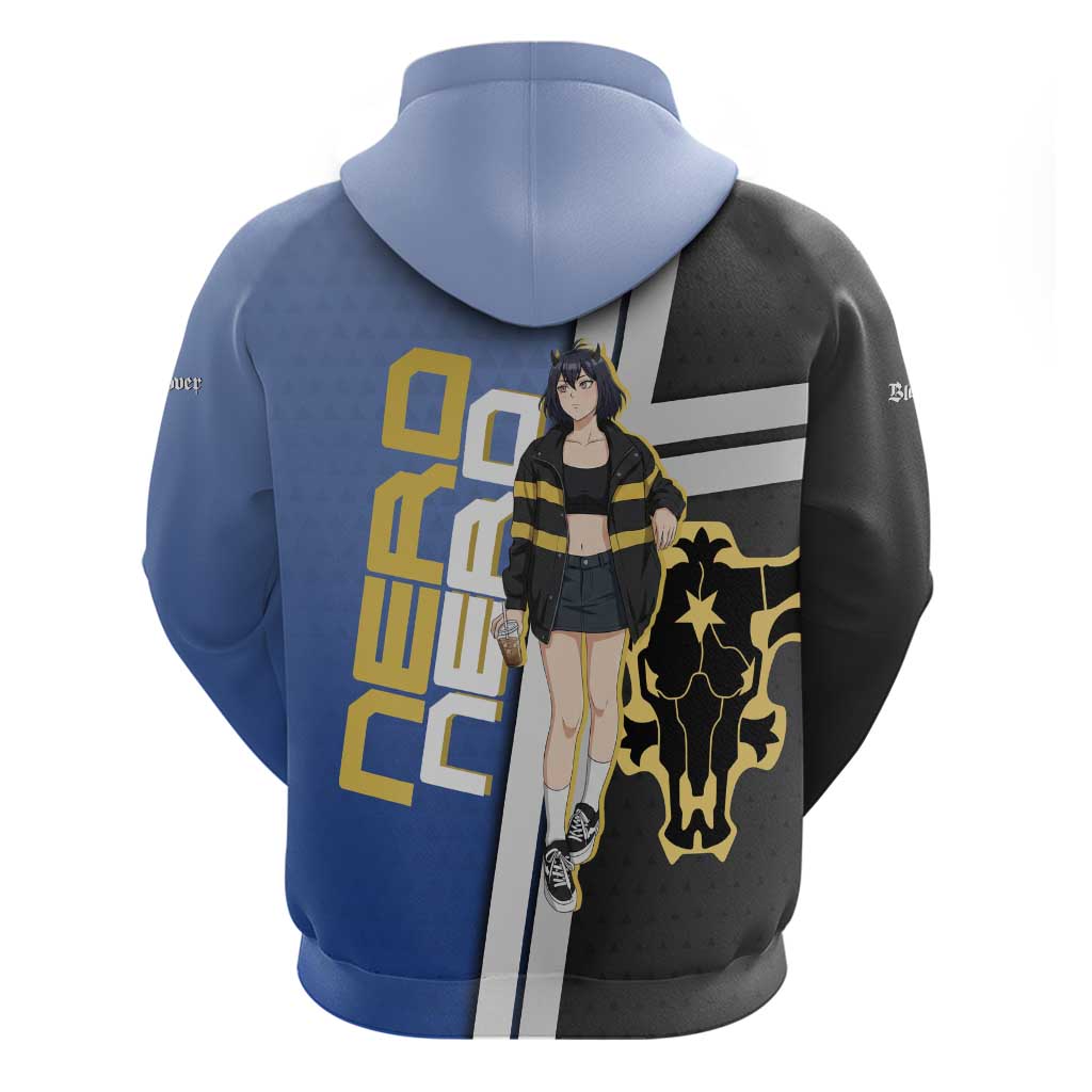 Black Clover Nero Zip Hoodie Anime Illustration Style