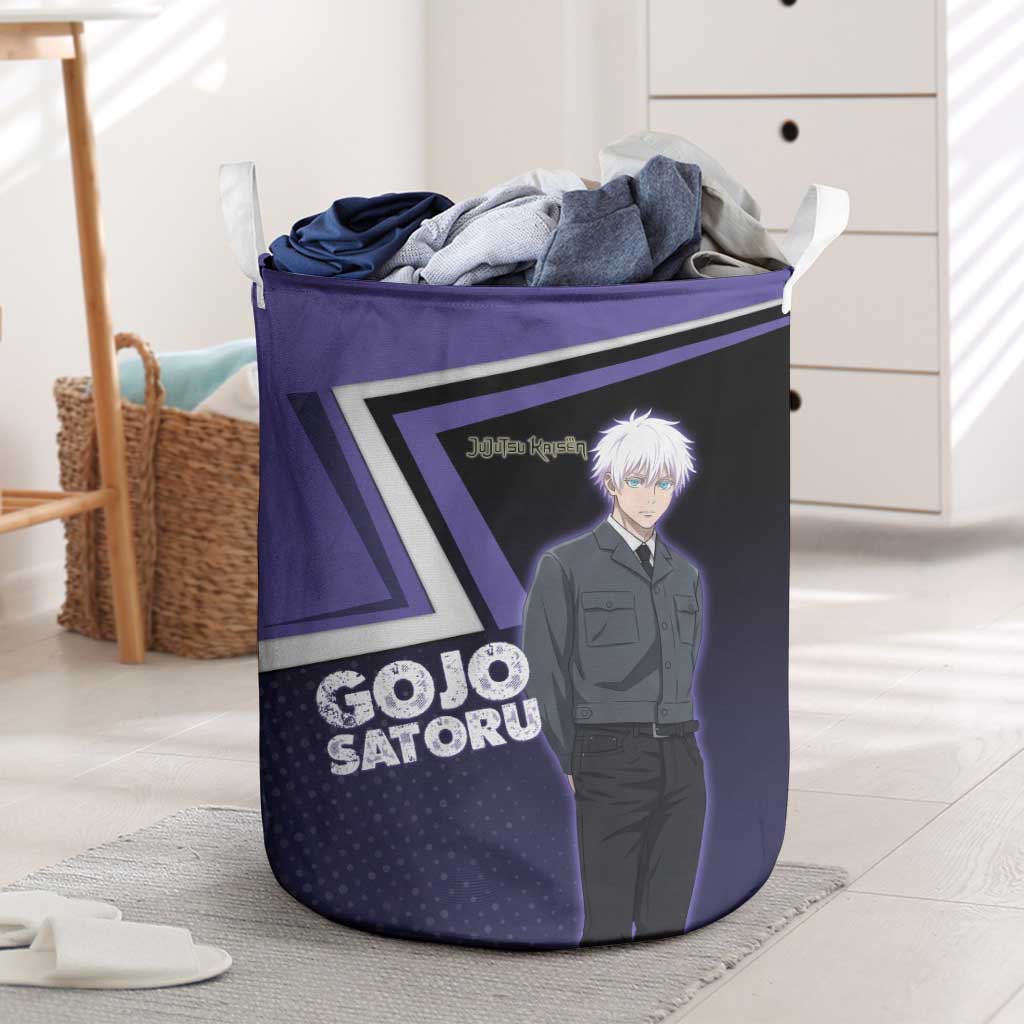 Gojo Satoru Laundry Basket Bold Anime Poster Style