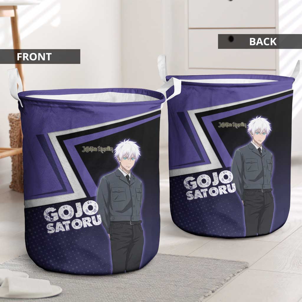 Gojo Satoru Laundry Basket Bold Anime Poster Style