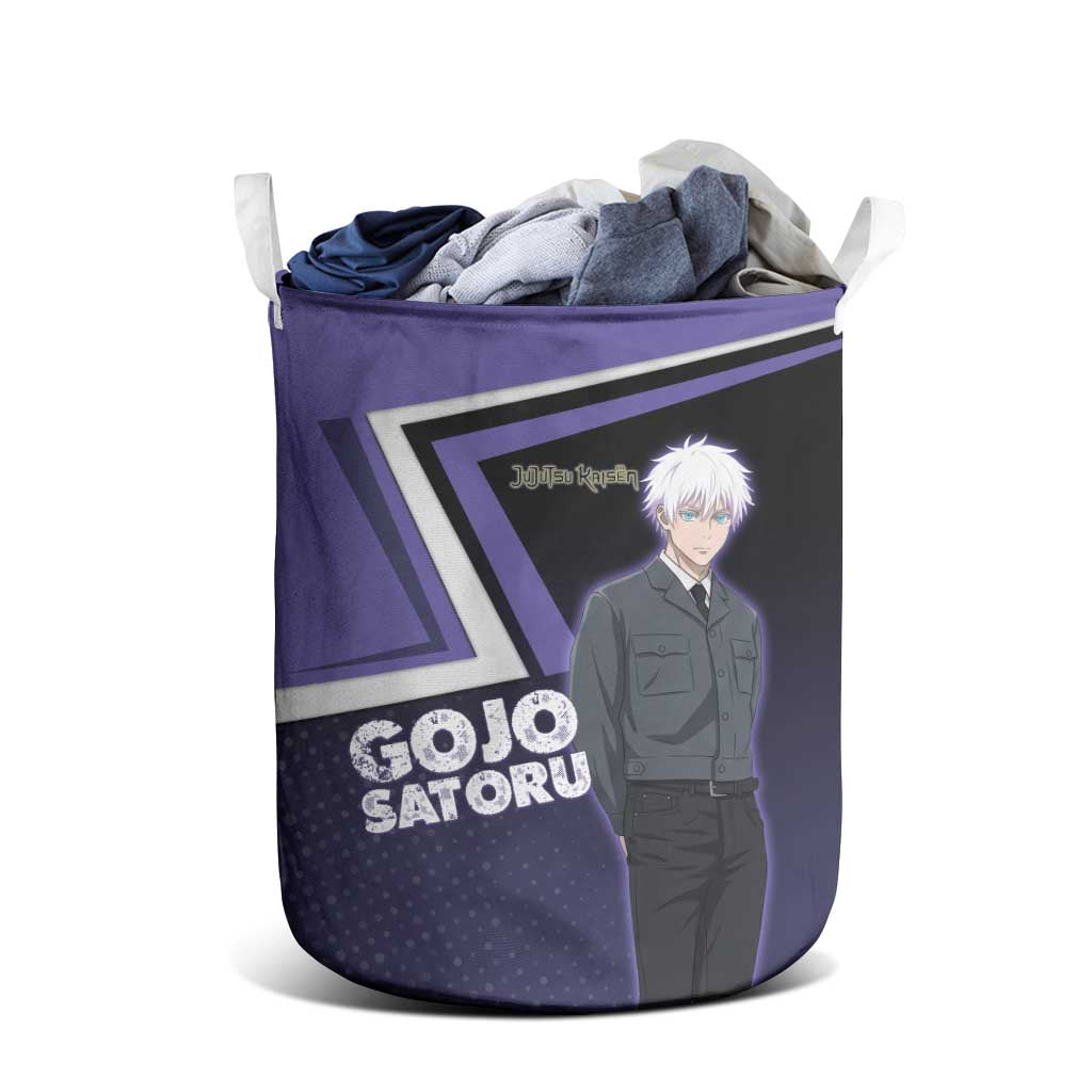Gojo Satoru Laundry Basket Bold Anime Poster Style