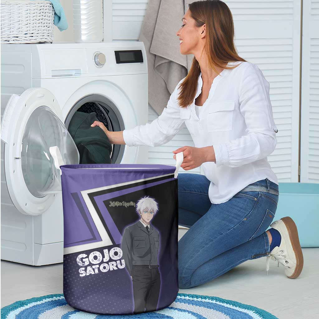 Gojo Satoru Laundry Basket Bold Anime Poster Style