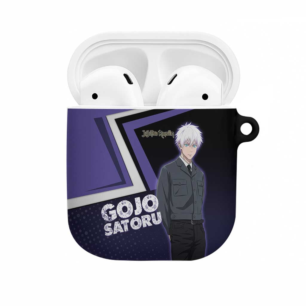 Gojo Satoru AirPods Case Bold Anime Poster Style