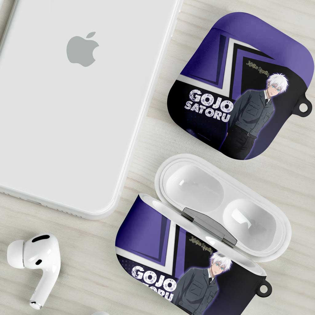 Gojo Satoru AirPods Case Bold Anime Poster Style