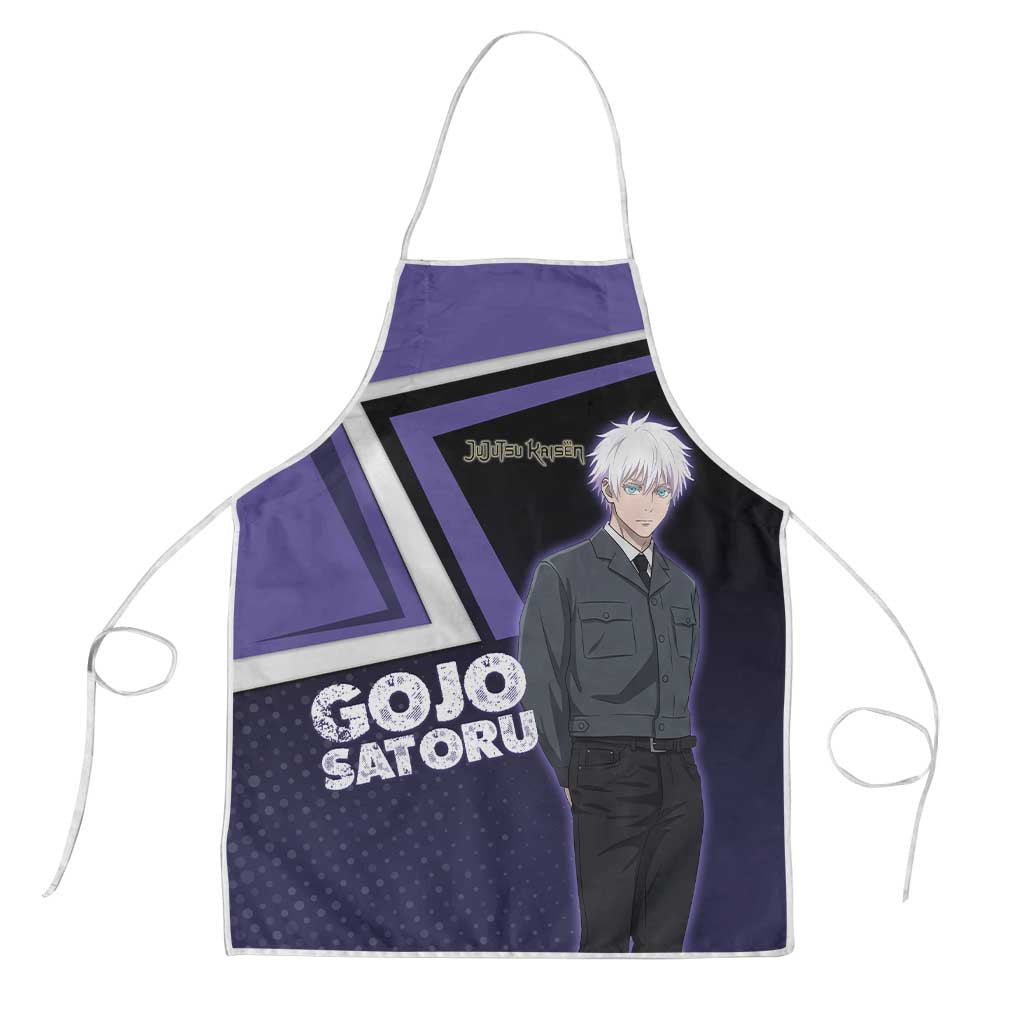 Gojo Satoru Apron Bold Anime Poster Style