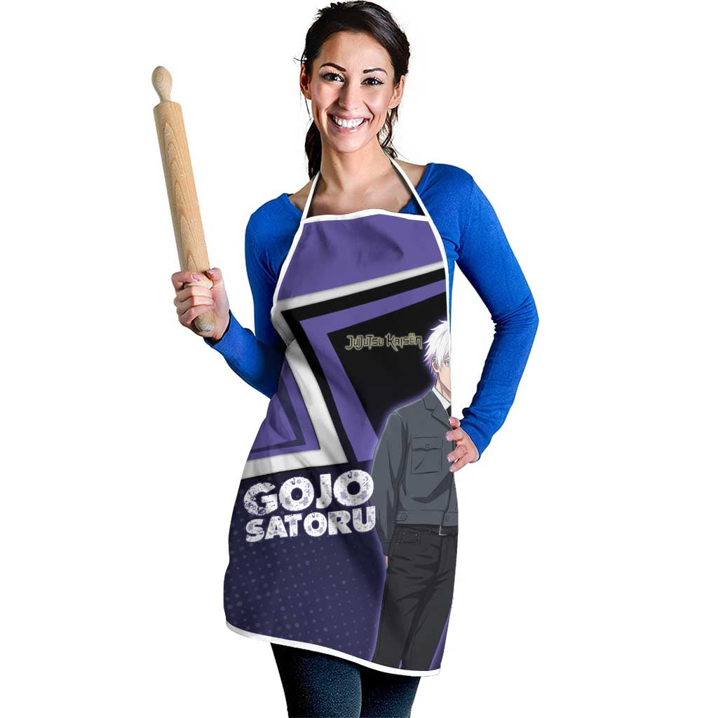 Gojo Satoru Apron Bold Anime Poster Style