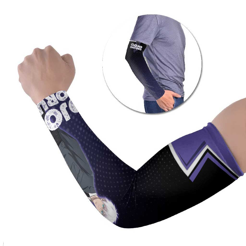Gojo Satoru Arm Sleeves Bold Anime Poster Style
