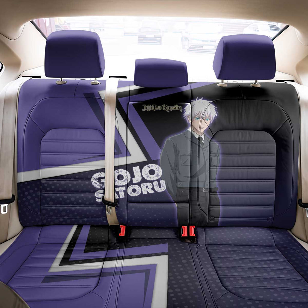 Gojo Satoru Back Car Seat Cover Bold Anime Poster Style