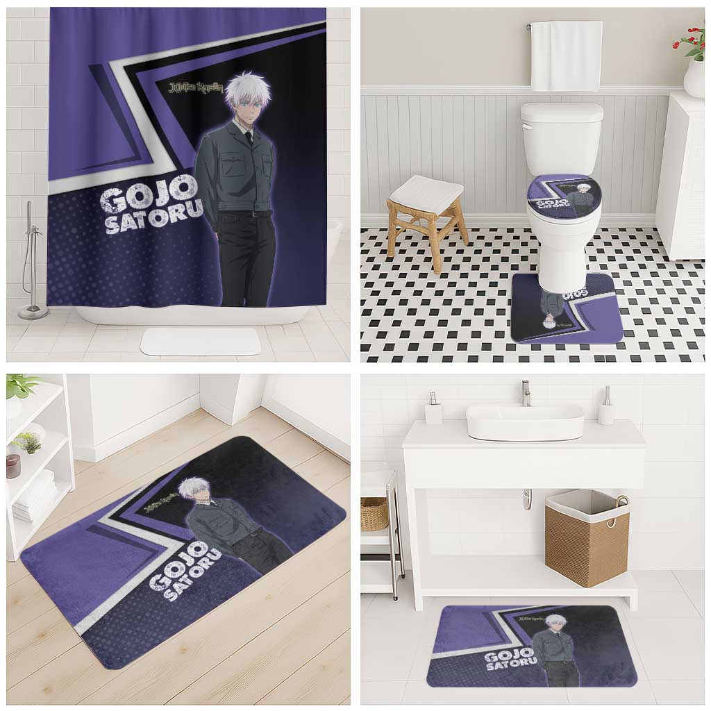 Gojo Satoru Bathroom Set Bold Anime Poster Style