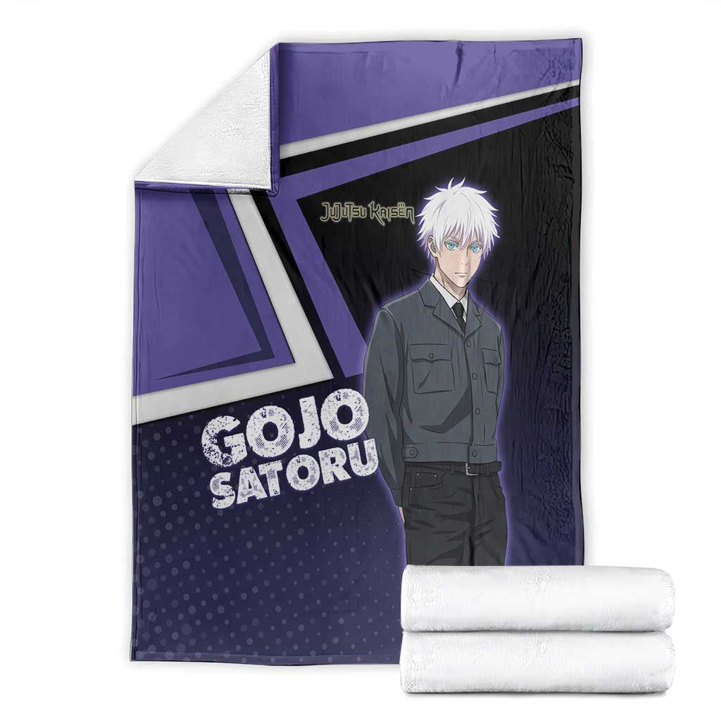 Gojo Satoru Blanket Bold Anime Poster Style