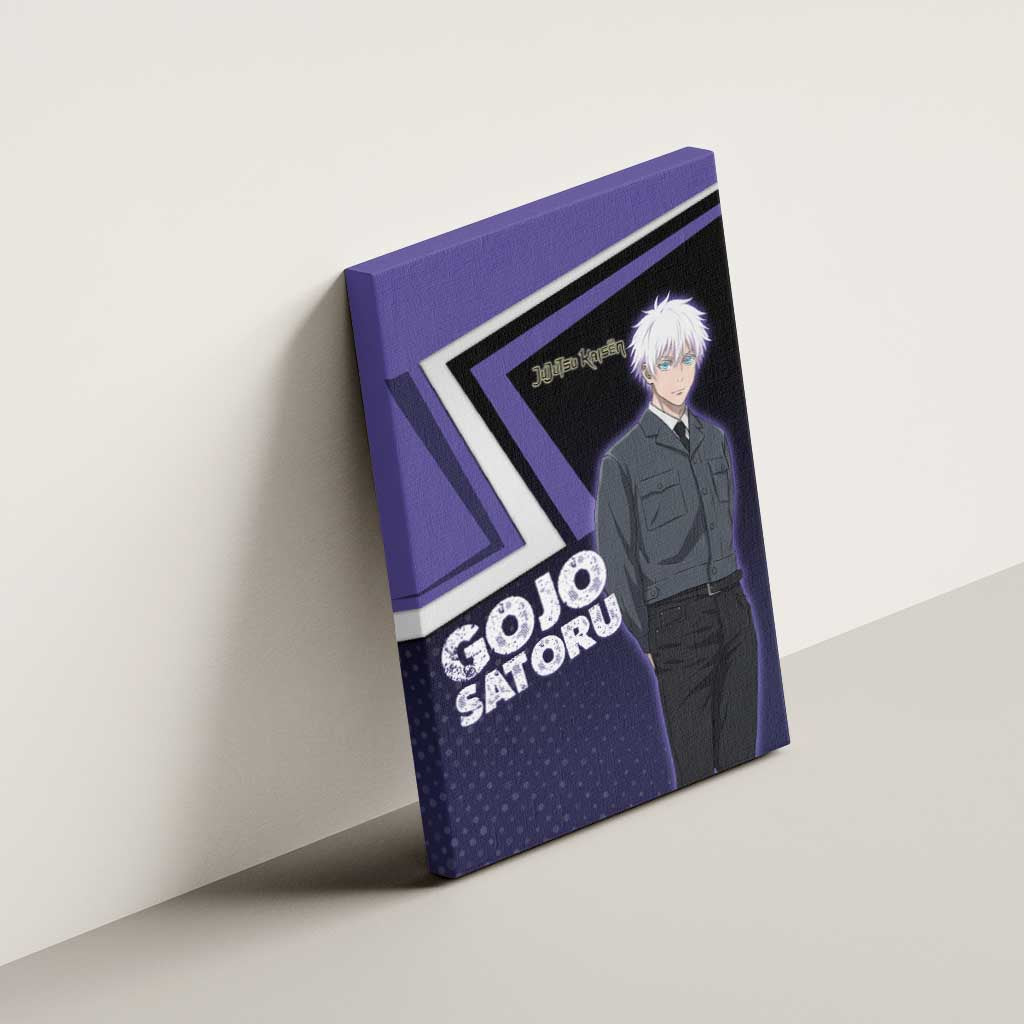 Gojo Satoru Canvas Wall Art Bold Anime Poster Style