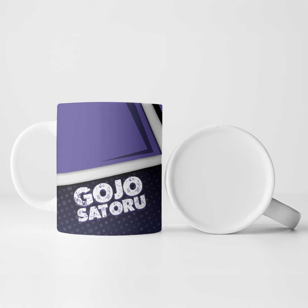 Gojo Satoru Ceramic Mug Bold Anime Poster Style