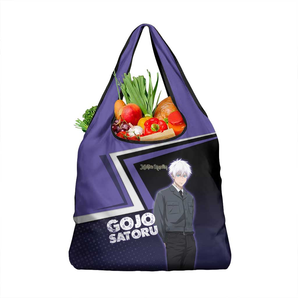 Gojo Satoru Grocery Bag Bold Anime Poster Style
