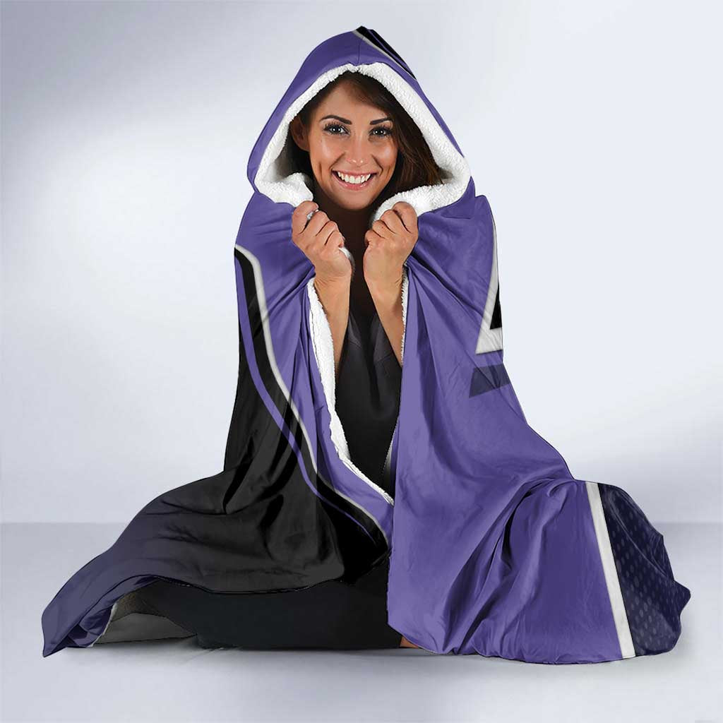 Gojo Satoru Hooded Blanket Bold Anime Poster Style