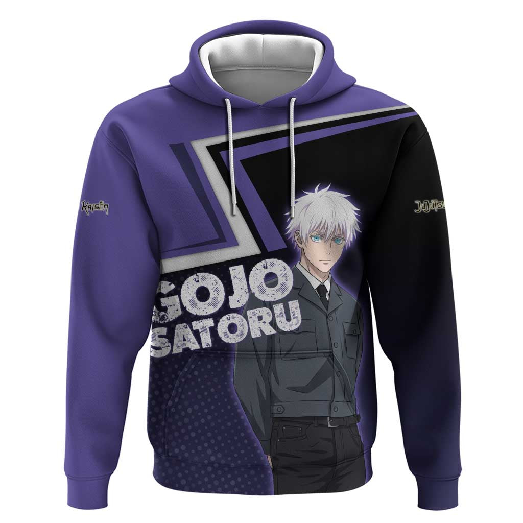 Gojo Satoru Hoodie Bold Anime Poster Style