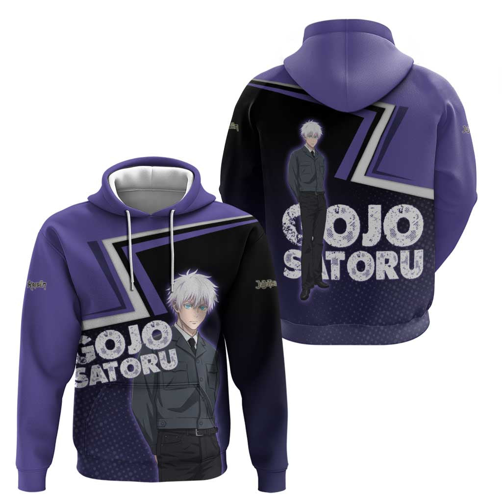 Gojo Satoru Hoodie Bold Anime Poster Style