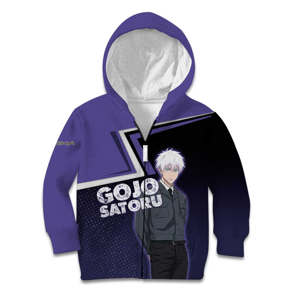 Gojo Satoru Kid Hoodie Bold Anime Poster Style