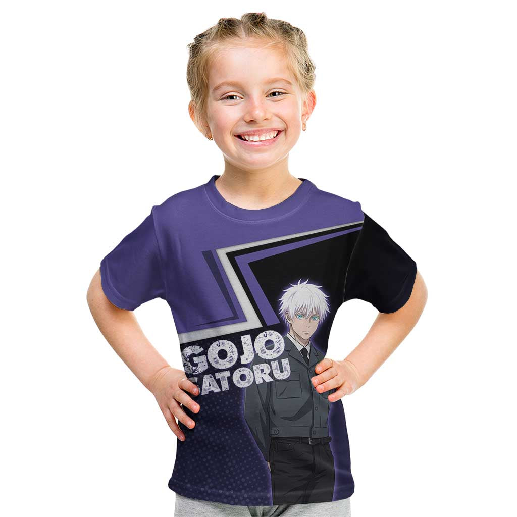 Gojo Satoru Kid T Shirt Bold Anime Poster Style