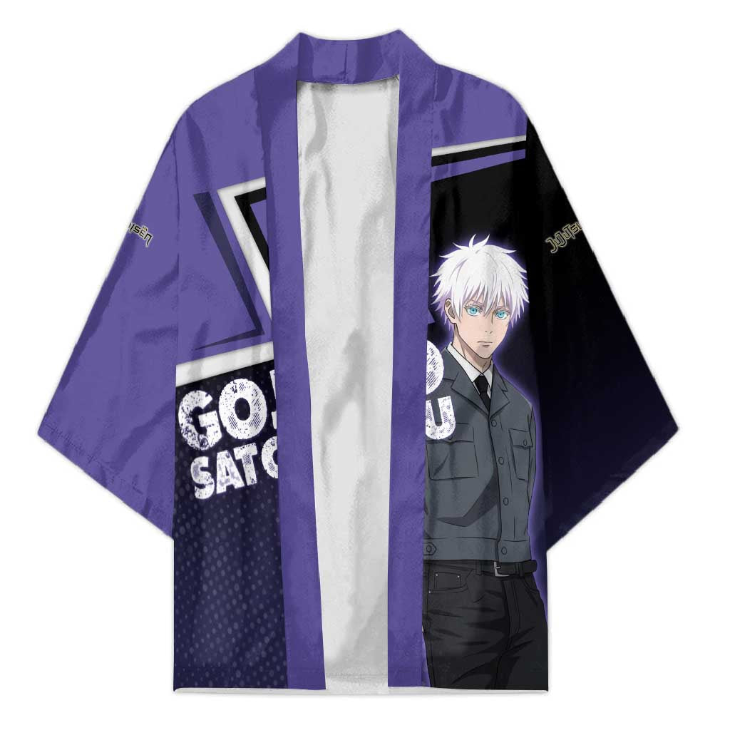 Gojo Satoru Kimono Bold Anime Poster Style