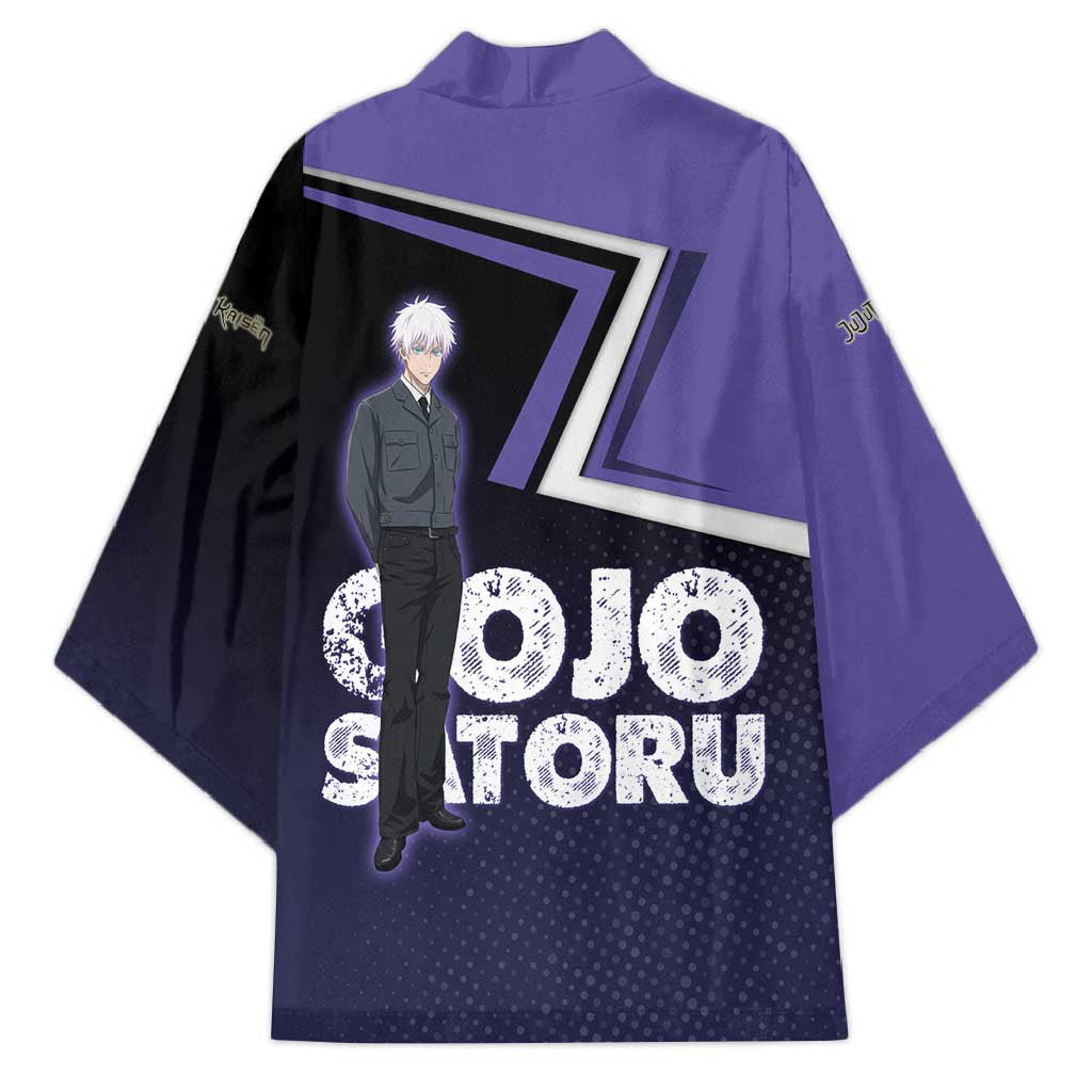Gojo Satoru Kimono Bold Anime Poster Style