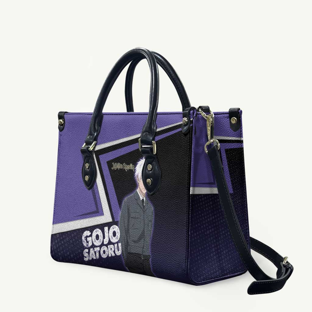 Gojo Satoru Leather Bag Bold Anime Poster Style