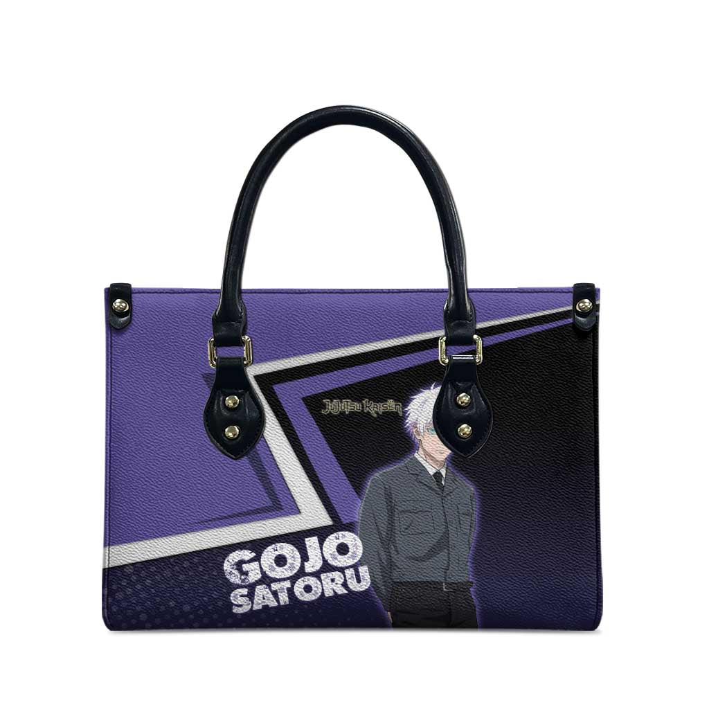 Gojo Satoru Leather Bag Bold Anime Poster Style