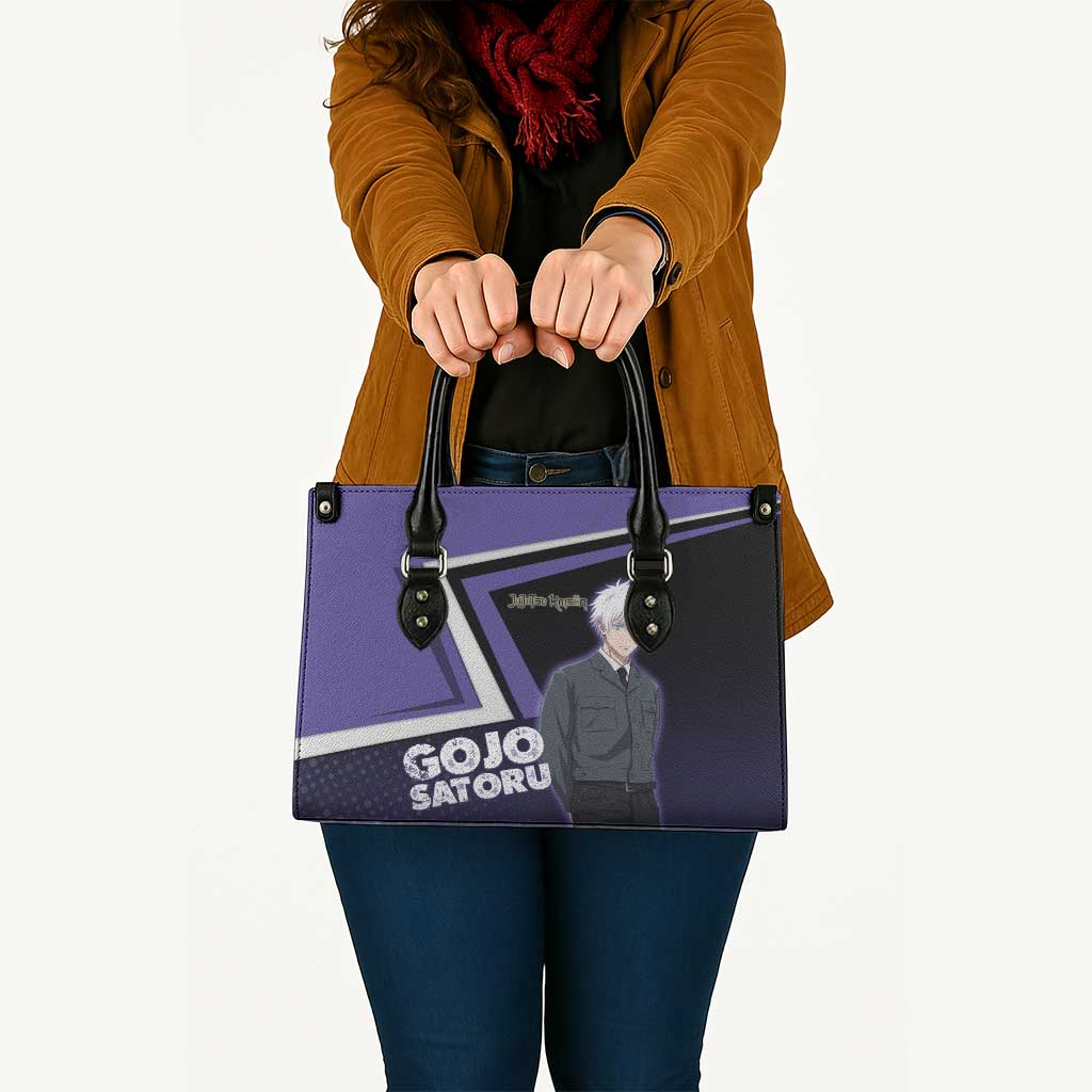 Gojo Satoru Leather Bag Bold Anime Poster Style