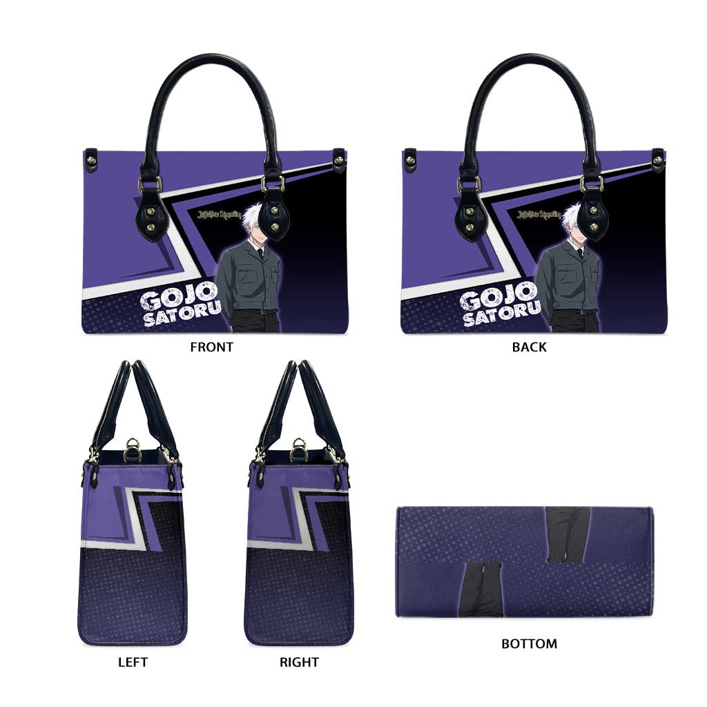 Gojo Satoru Leather Bag Bold Anime Poster Style
