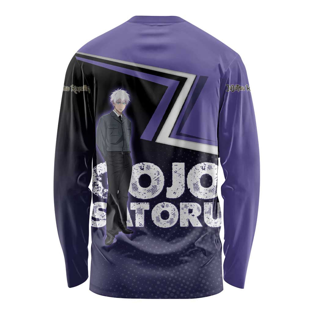 Gojo Satoru Long Sleeve Shirt Bold Anime Poster Style