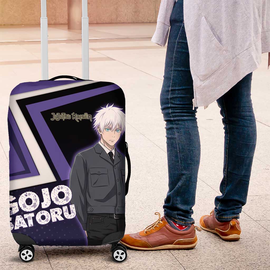 Gojo Satoru Luggage Cover Bold Anime Poster Style