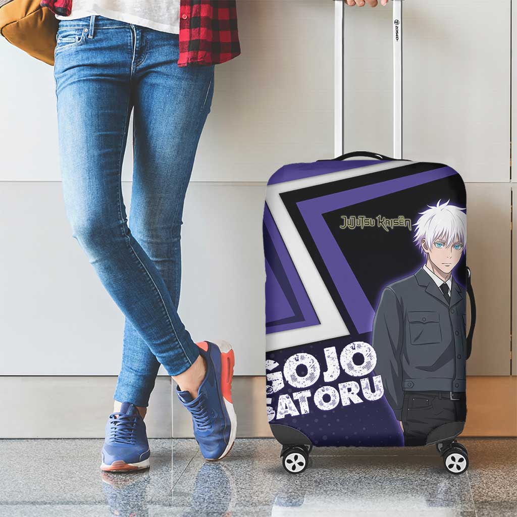 Gojo Satoru Luggage Cover Bold Anime Poster Style
