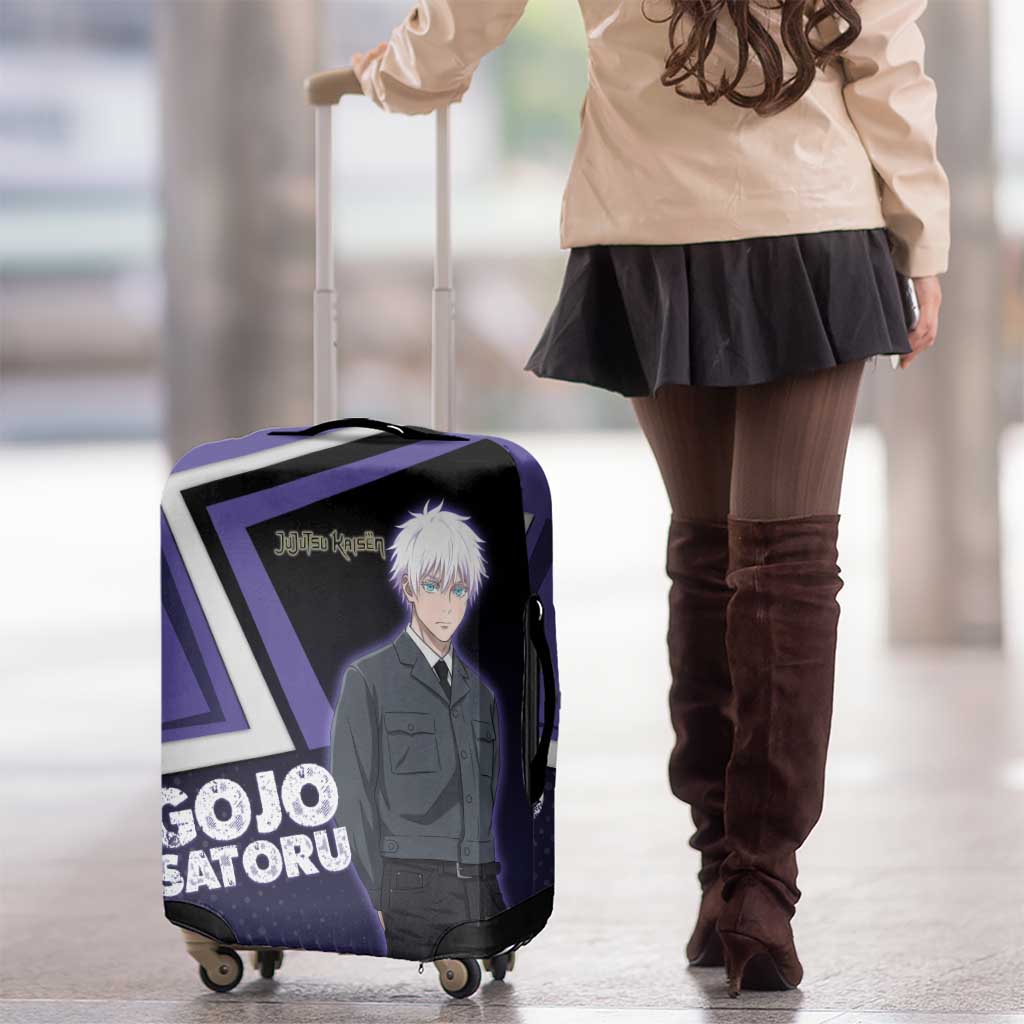 Gojo Satoru Luggage Cover Bold Anime Poster Style