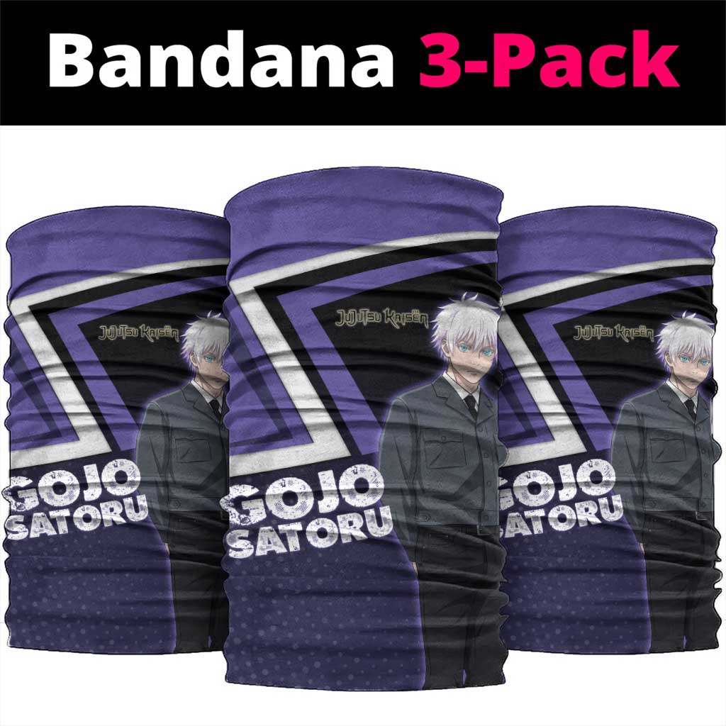 Gojo Satoru Neck Gaiter Bold Anime Poster Style