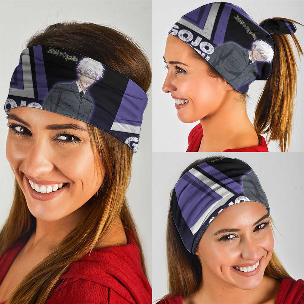 Gojo Satoru Neck Gaiter Bold Anime Poster Style