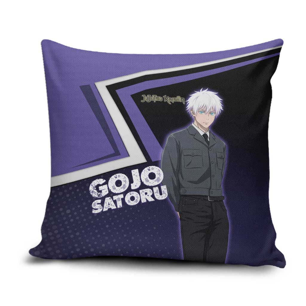 Gojo Satoru Pillow Cover Bold Anime Poster Style