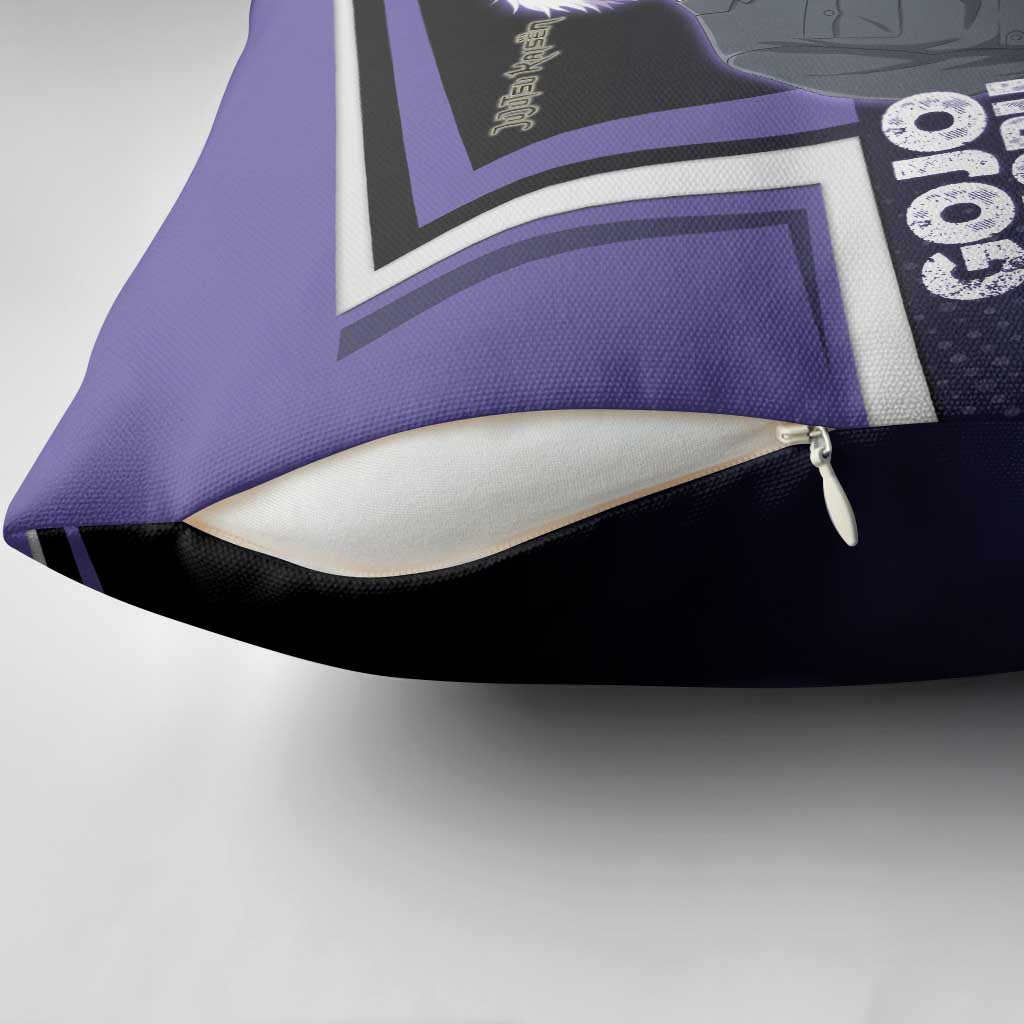 Gojo Satoru Pillow Cover Bold Anime Poster Style