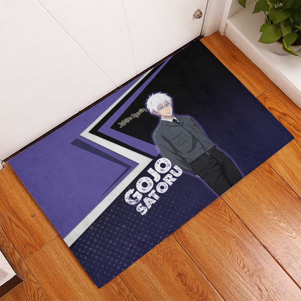 Gojo Satoru Rubber Doormat Bold Anime Poster Style