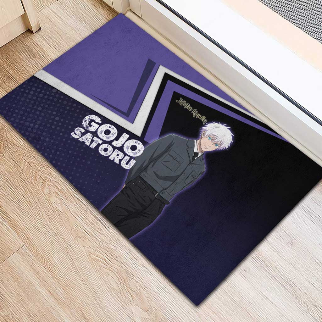 Gojo Satoru Rubber Doormat Bold Anime Poster Style
