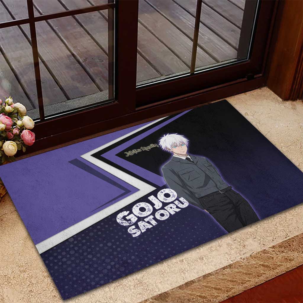 Gojo Satoru Rubber Doormat Bold Anime Poster Style
