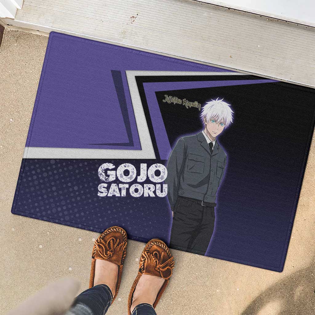 Gojo Satoru Rubber Doormat Bold Anime Poster Style
