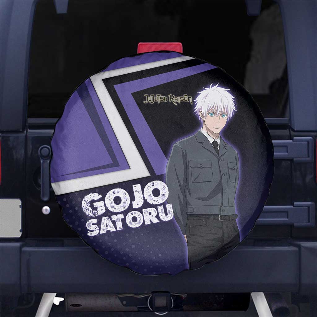 Gojo Satoru Spare Tire Cover Bold Anime Poster Style