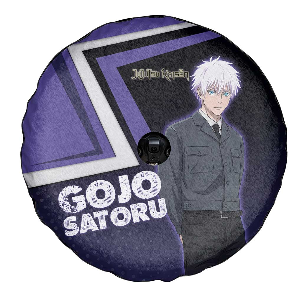 Gojo Satoru Spare Tire Cover Bold Anime Poster Style