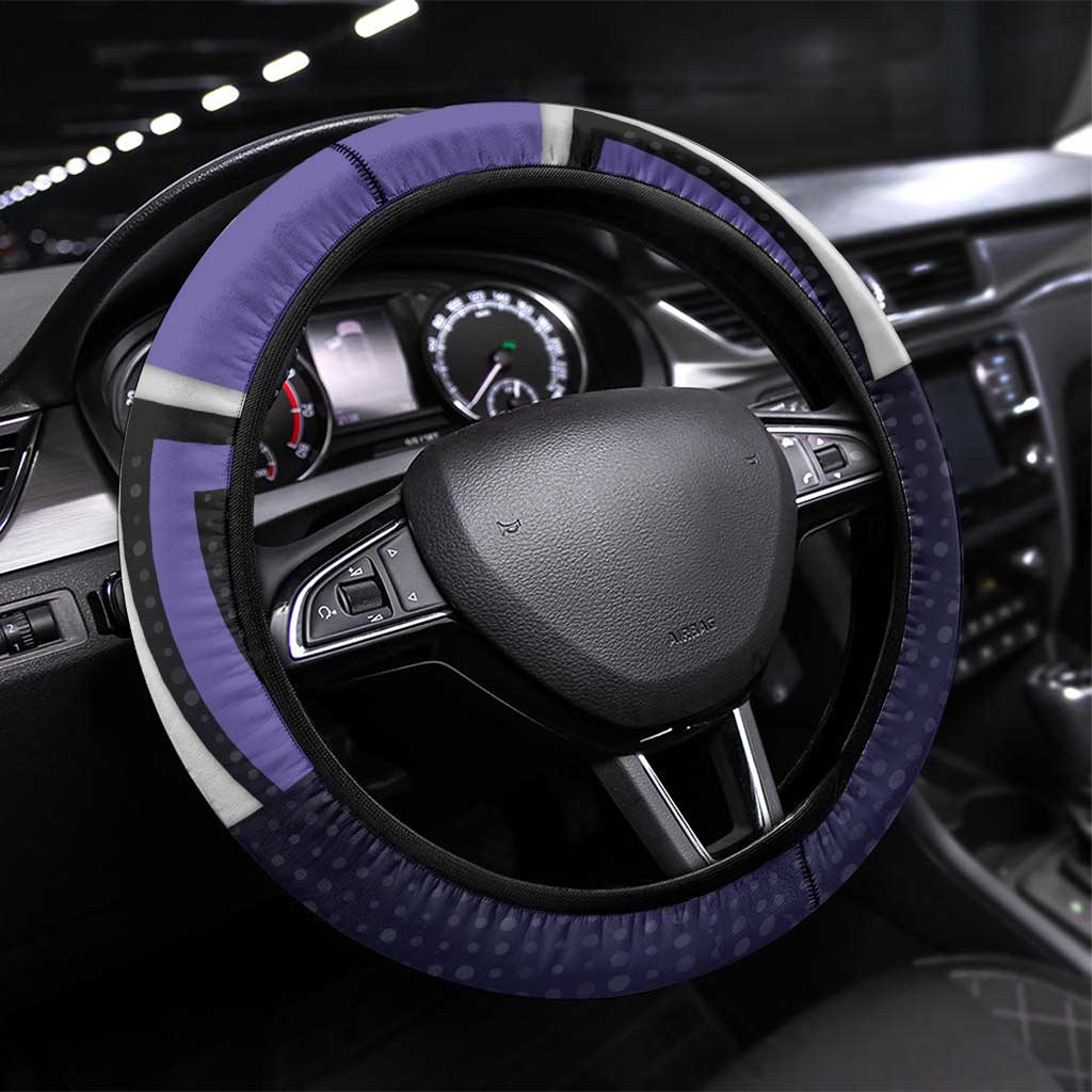 Gojo Satoru Steering Wheel Cover Bold Anime Poster Style