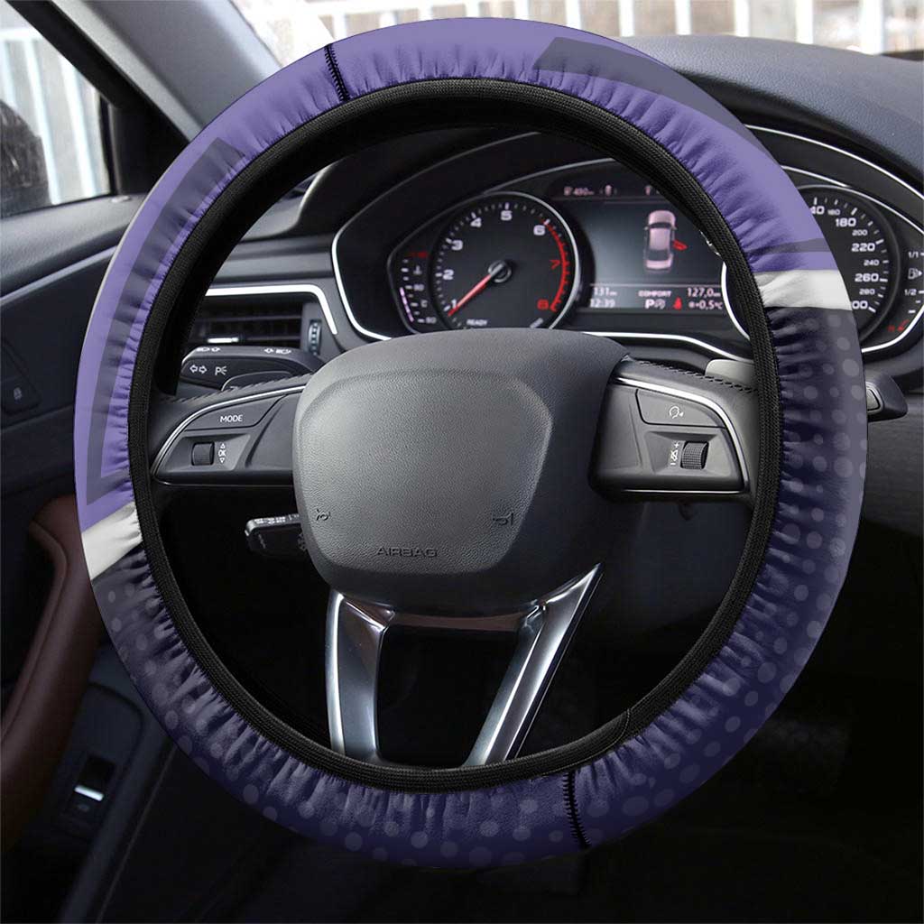 Gojo Satoru Steering Wheel Cover Bold Anime Poster Style