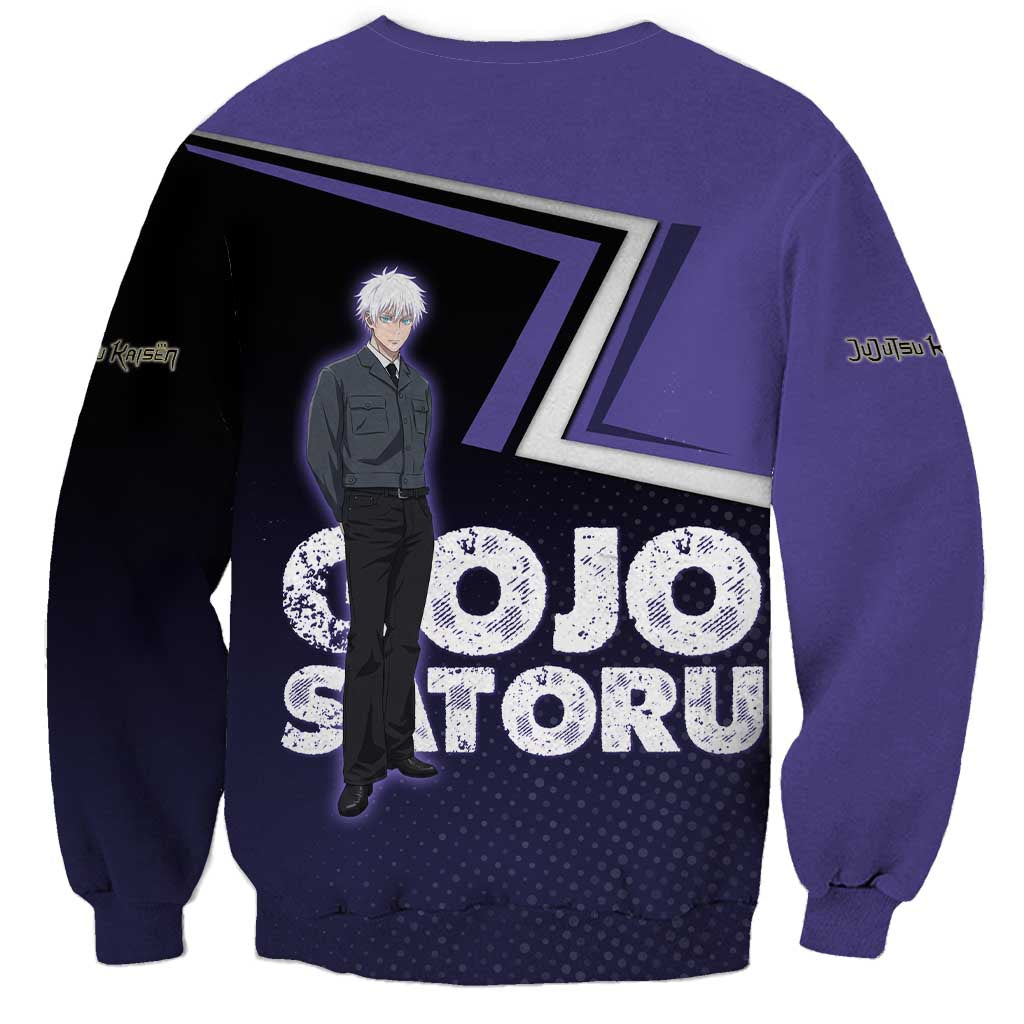Gojo Satoru Sweatshirt Bold Anime Poster Style