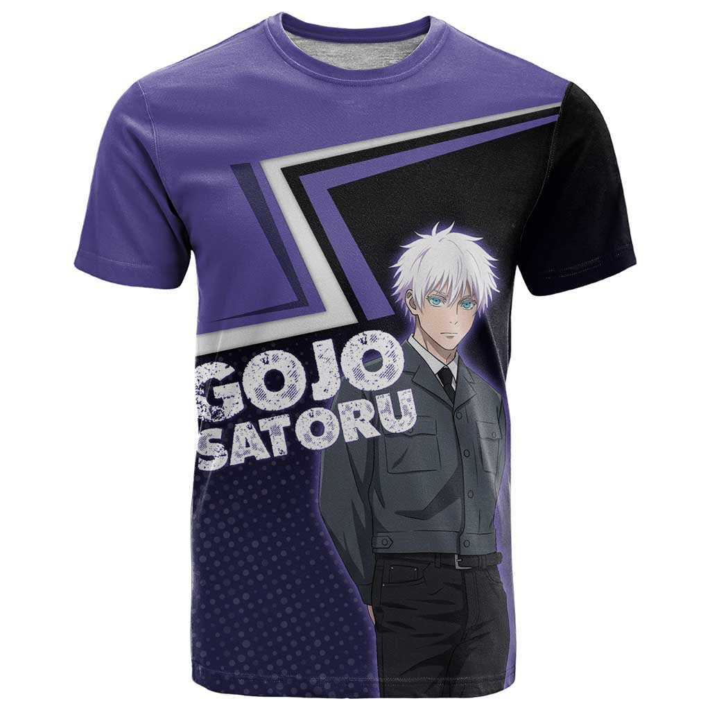 Gojo Satoru T Shirt Bold Anime Poster Style