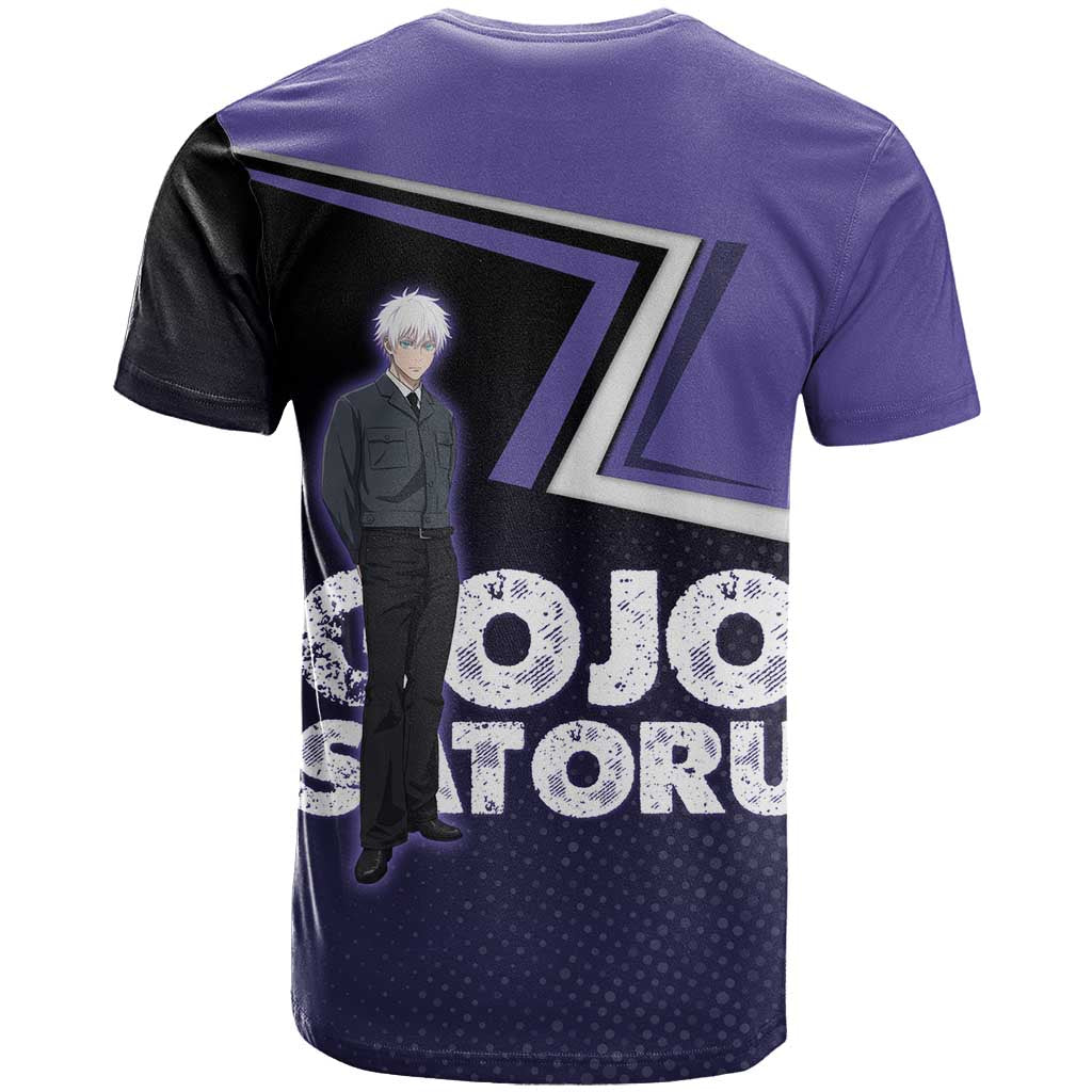 Gojo Satoru T Shirt Bold Anime Poster Style