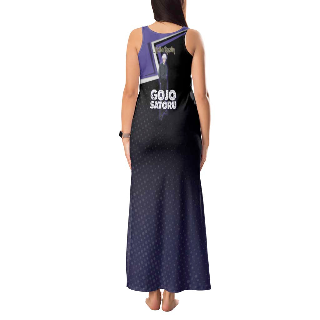 Gojo Satoru Tank Maxi Dress Bold Anime Poster Style